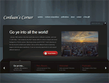 Tablet Screenshot of corduanscorner.com